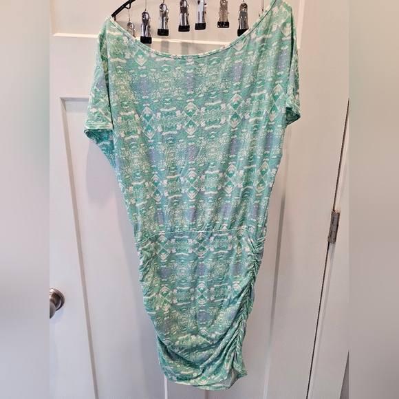 Victoria’s Secret Green Ruched Casual Dress XS Cotton Modal - Picture 4 of 10
